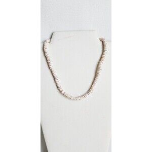 Vintage Puka Shell Necklace Choker 17"